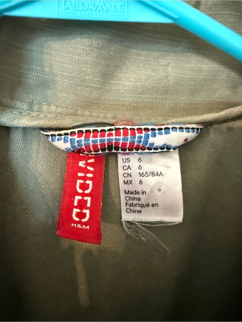 H&M Olive Utility Field Jacket with Epaulets - Picture 5 of 6
